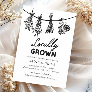 Invitation Baby-Shower Marché de Producteurs Locaux