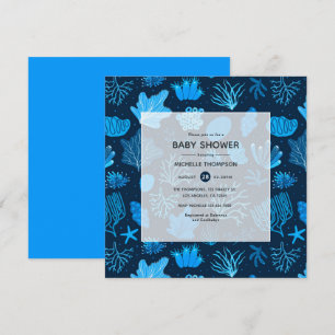 Invitation Baby Shower Marin Sous-Marin