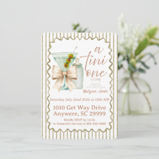 Invitation Baby Shower Martini