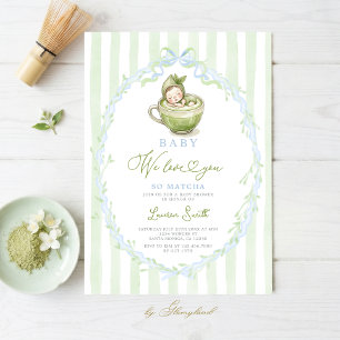 Invitation Baby Shower Matcha