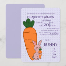 Baby Shower Mignon Lapin & Carotte