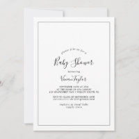 Baby shower minimaliste