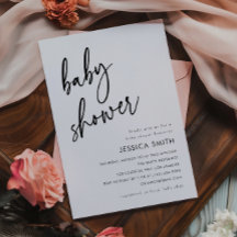 Baby Shower Minimaliste Moderne