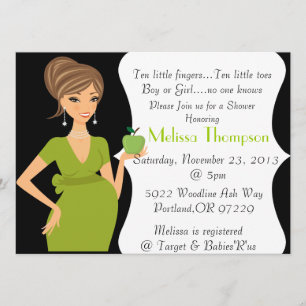 Invitation Baby shower moderne