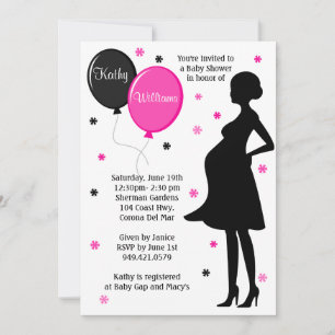 Invitation Baby shower moderne