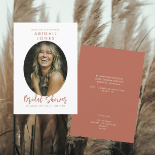 Invitation Baby Shower Moderne Cinéma Cannelle
