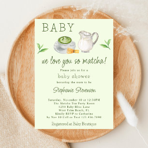 Invitation Baby Shower Moderne Nous Vous Aimons Tellement Mat