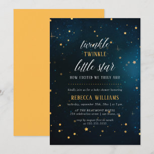 Invitation Baby shower moderne Twinkle Twinkle Little Star