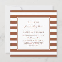 Baby shower Motif en terre cuite moderne