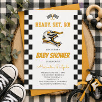 Baby Shower Motocross Vélo Tout-Terrain à Damier