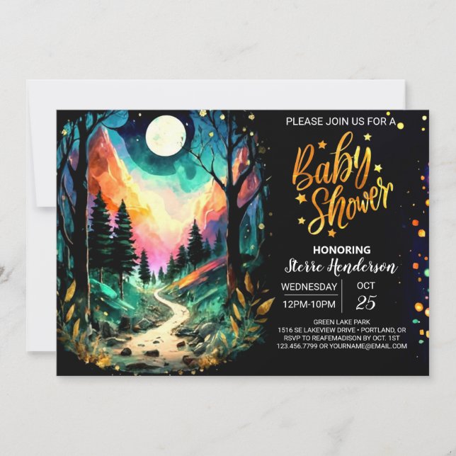 Invitation Baby shower Mystique Cottage Grove (Devant)