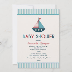 Invitation Baby shower nautique