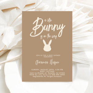 Invitation Baby shower neutre de Bunny Genre