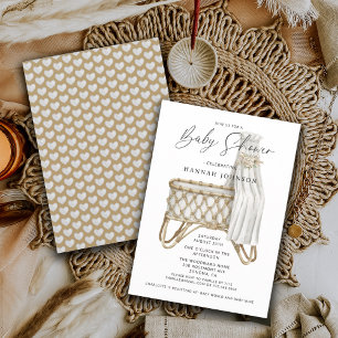 Invitation Baby shower neutre de genre Boho