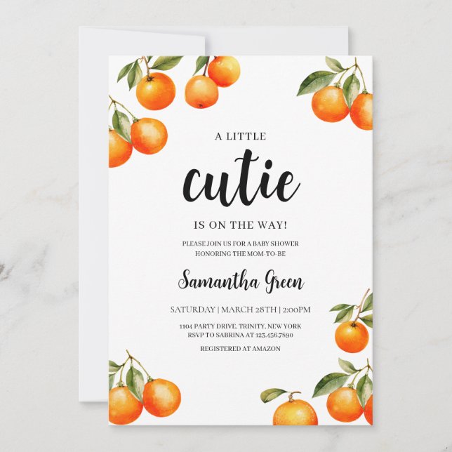 Invitation Baby shower neutre de la petite tribu (Devant)