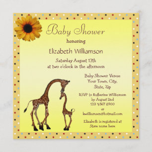 Invitation Baby shower neutre pour bébé et maman