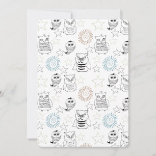 Invitation Baby shower Night Ows