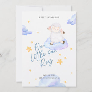 Invitation Baby shower "Notre Petit Soleil"