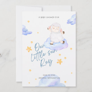 Invitation Baby shower "Notre Petit Soleil"
