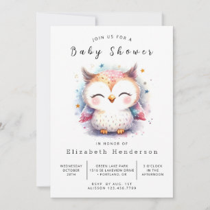 Invitation Baby shower numérique gracieux