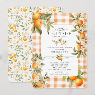 Invitation Baby shower Orange Blossom Bliss