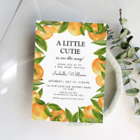 Baby shower orange de Little Cutie