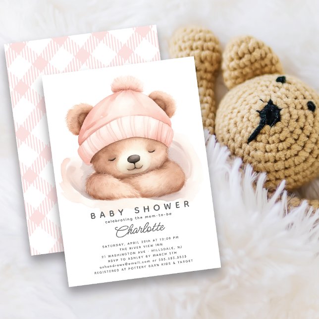 Invitation Baby shower Ours (Créateur téléchargé)