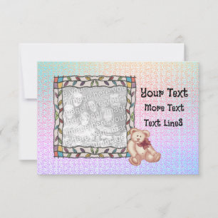 Invitation Baby-Shower Ours d'Or