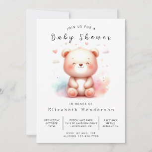 Invitation Baby shower Ours Enchanted Chic