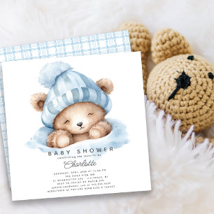 Invitation Baby shower Ours Snuggle