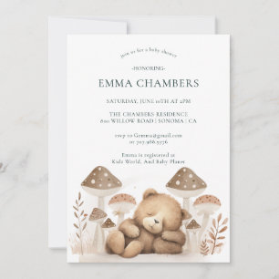 Invitation Baby shower Ours Teddy