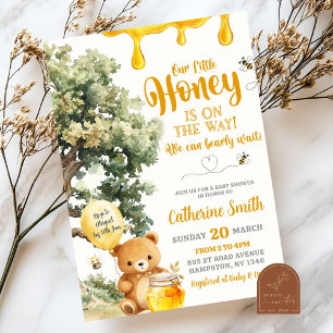 Invitation Baby-Shower Ourson au Miel