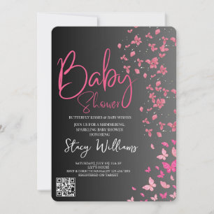 Invitation Baby Shower Papillon