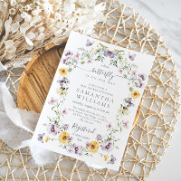 Baby shower papillon Fleur sauvage