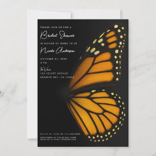 Invitation Baby Shower Papillon Monarch Mariposa