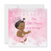 Baby shower papillon rose Princess Ethnic