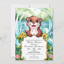 Baby shower Pastel Magic Otter