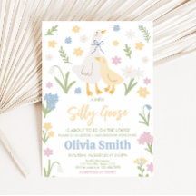 Baby shower Pastel Silly Goose