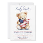 Baby shower Patriotique Teddy Bear rouge blanc