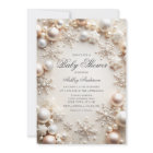 Baby shower Perles et flocons de neige