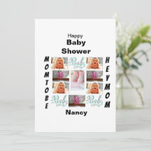 Baby shower personnalisé 11 Collage photo