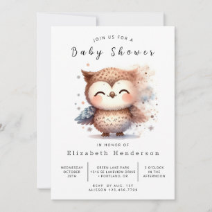 Invitation Baby shower personnalisé gracieux