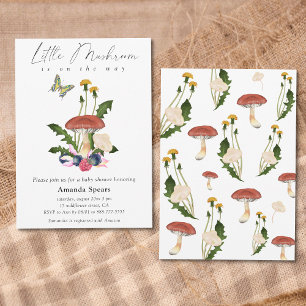 Invitation Baby Shower Petit Champignon