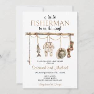 Invitation Baby Shower Petit Pêcheur