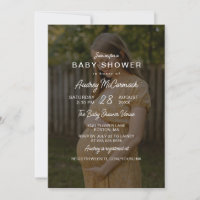 Baby shower photo de Grossesse de couverture blanc