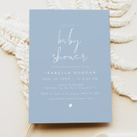 BABY SHOWER photo LEAH Minimaliste Sky Blue