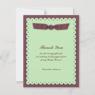 Invitation Baby shower plat Merci