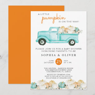 Invitation Baby Shower pour Bébé Couples Genre Neutre Petite