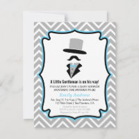 Baby-Shower pour Bébé Garçon Monsieur Moustachu Hi
