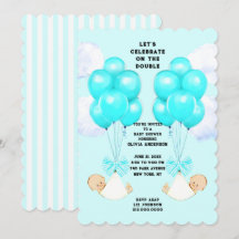 Baby Shower pour des jumeaux garçons